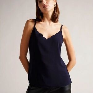 NWT Ted Baker Scalloped Top
